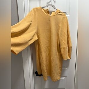 Tibi dress with puffer sleeves